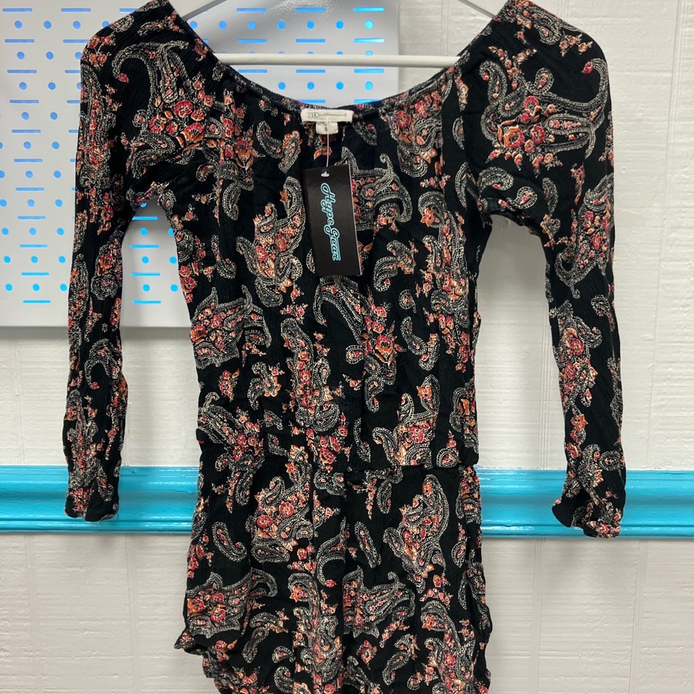 L.A. Harts Floral Shorts Romper